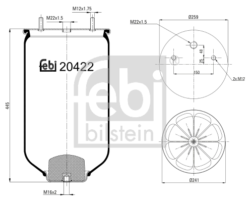 Bellow, air suspension